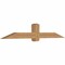 Ekena Millwork Eugene Smooth Timber Gable Bracket, Western Red Cedar, 84"W x 14"H x 5 1/2"D x 5 1/2"F, 4/12 Pitch GBW084X14X0606EUG00SWR - alternate 5
